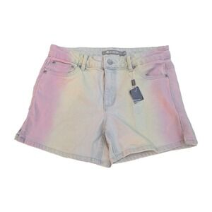 Tractr Girls Pastel Ombre Denim Shorts Rainbow Indigo Dyed 2A450-S-D9B3 Size 14